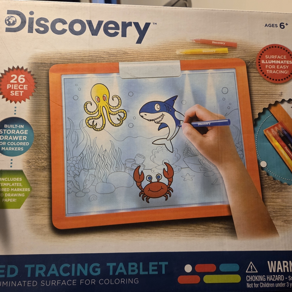 Discovery Kids LED Tracing Tablet - Bright Orange